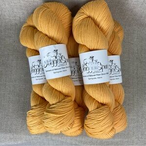 JaggerSpun yarn bundle organic wool